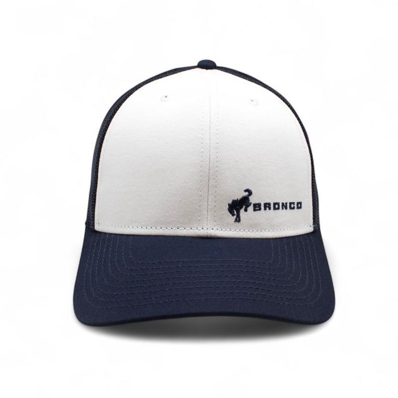 AMERICAN NEEDLE Ford Bronco Back Range SMU638C Adjustable Hat Baseball Cap White Navy Authentic New - Image 2